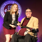 Florida State University, FSU Madison Shaff, and JR Harding accepting award